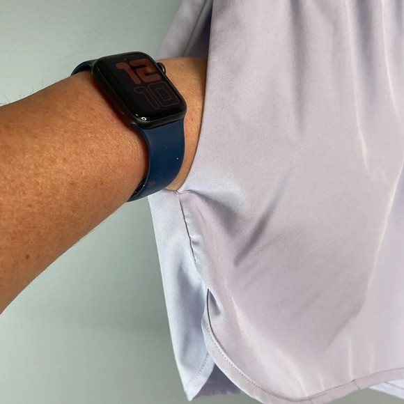 DYNAMITE Sporty Pull-On Shorts Pastel Lavender Elastic Drawstring High Waist M - Picture 4 of 10